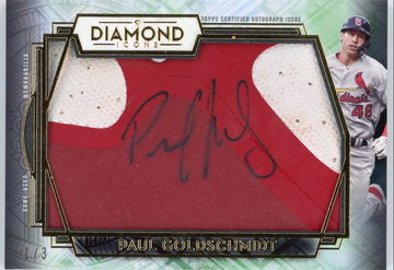 2021 Topps Diamond Icons Baseball Paul Goldschmidt Relic Auto 1/3