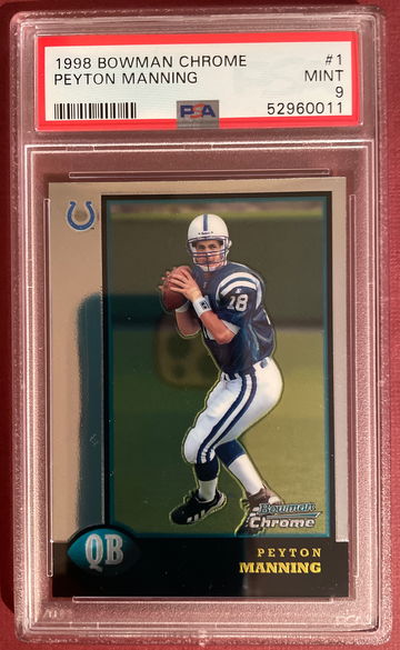1998 Bowman Chrome Peyton Manning PSA 9 MINT