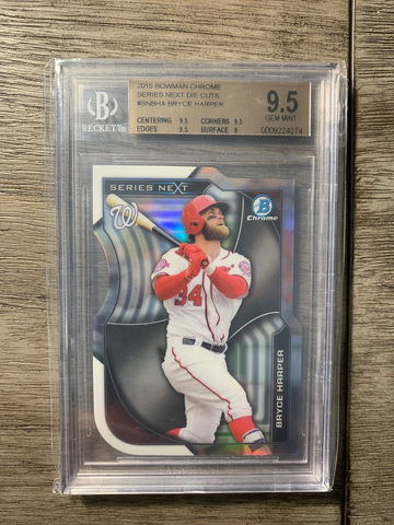 2015 Bowman Chrome Series Next “Die Cuts” Bryce Harper (BGS 9.5)