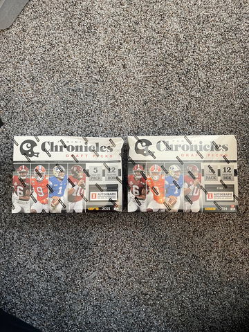 (2) Chronicles draft pick NFL 2021 mega boxes 