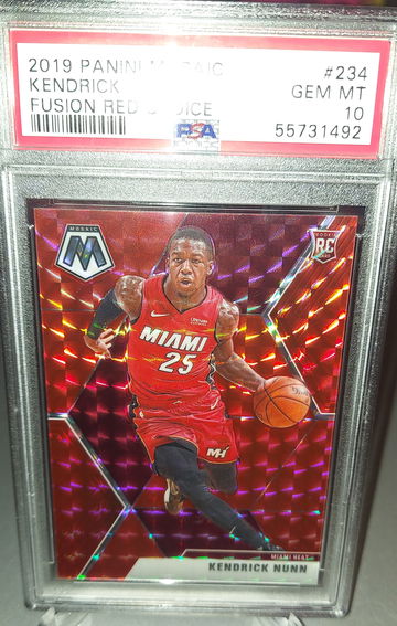 Kendrick Nunn Mosaic Fusion Red Choice RC /88 PSA 10