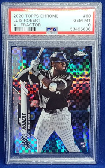 2020 Topps Chrome Luis Robert X-Refractor #60 PSA 10