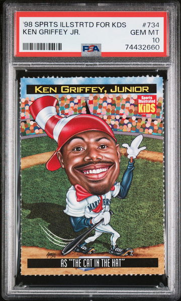 Ken Griffey Jr 1998 SPORTS ILLUSTRATED FOR KIDS #734 PSA 10 POP 1!