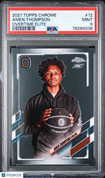 2021 Topps Chrome Amen Thompson #12 Chrome Rookie PSA 9