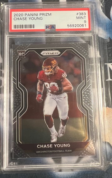 2020 Panini Prizm Chase Young #383 PSA 9 MINT Rookie RC