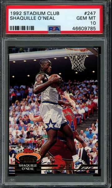 1992 Stadium Club #247 Shaquille O’Neal PSA GEM MINT 10