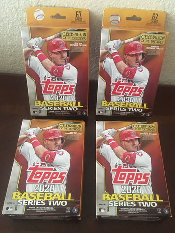 2020 Topps Series 2 Hanger Box - Lot of 4 Boxes