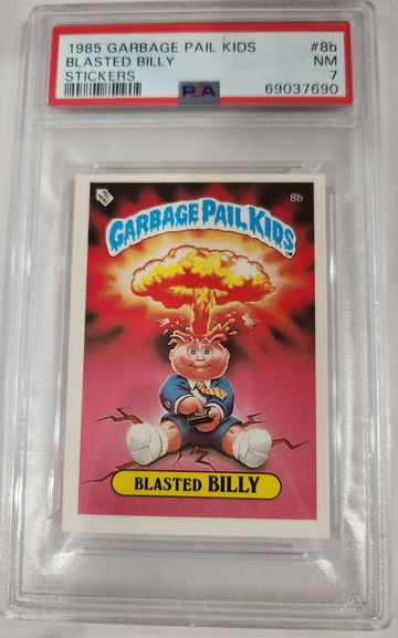1985 Garbage Pail Kids Sticker mini Blasted Billy #8b