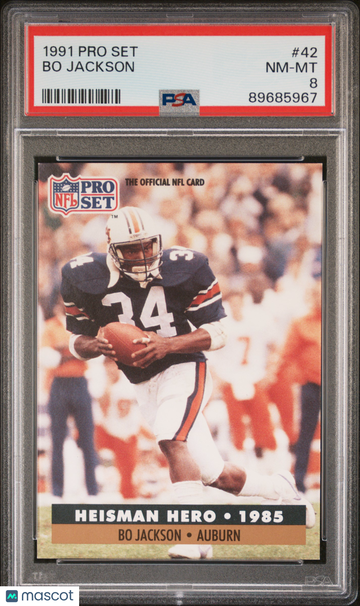 1991 Pro Set Bo Jackson #42 PSA 8