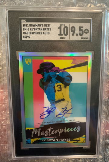 Ke'Bryan Hayes RC Auto 2021 Bowman Best /99
