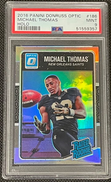 2016 Panini Donruss Optic Michael Thomas HOLO PSA 9 Rookie Saints