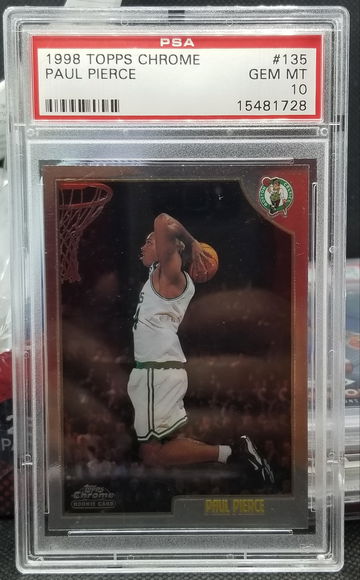 1998 Topps Chrome PSA 10 Paul Pierce 