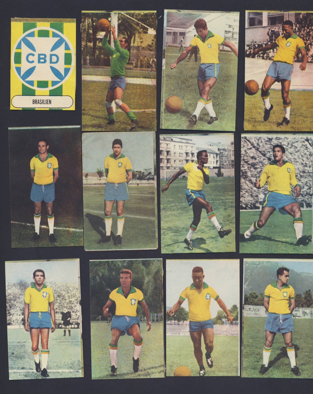 1966 Sicker compl. Team FC Santos w. Pele + Garrincha