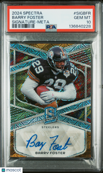 2024 Panini Spectra Signatures Barry Foster #SIGBFR Meta PSA 10