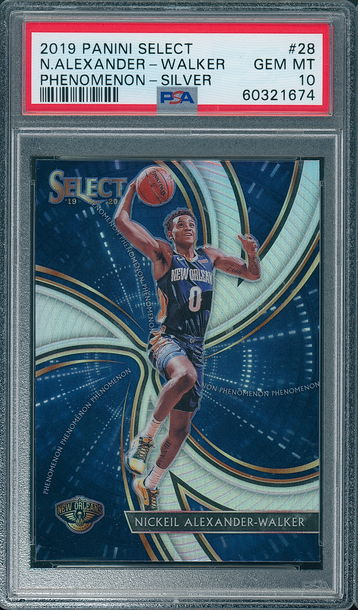 2019 Select Nikeil Alexander-Walker #28 Phenomenon Silver PSA 10