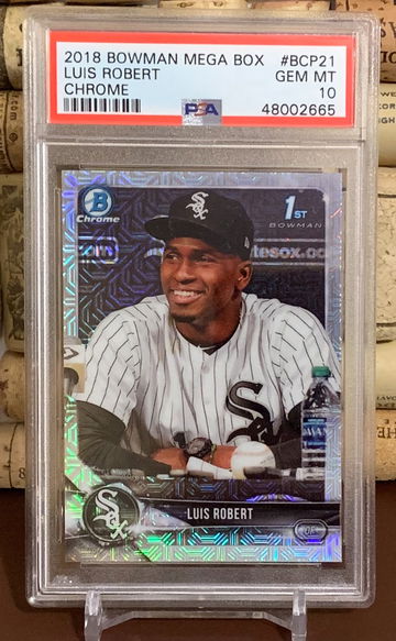LUIS ROBERT 2018 BOWMAN CHROME MEGA BOX PSA 10