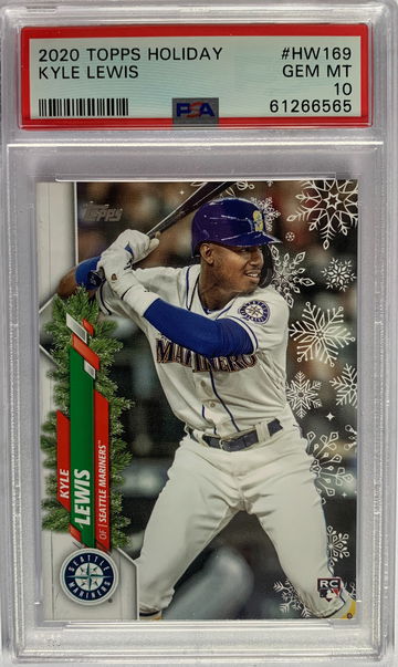 2020 Topps Holiday Kyle Lewis PSA 10