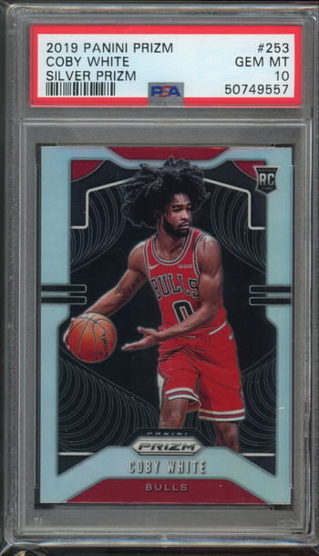 2019 Prizm Silver Coby White PSA 10 
