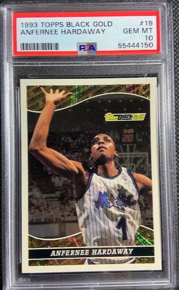 1993 Topps Black Gold #19 Anfernee Hardway RC Rookie PSA 10 GEM MINT Pop 24