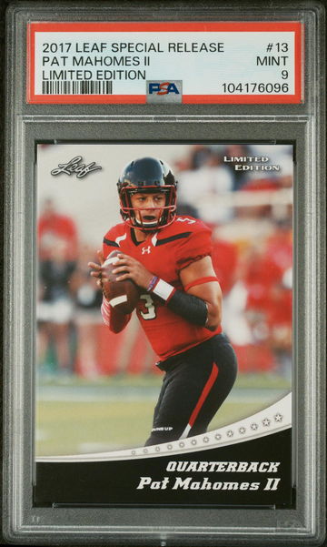 2017 Leaf Special Release Limited Edition Patrick Mahomes II #13 PSA 9
