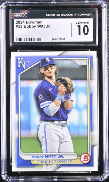 2024 BOWMAN BOBBY WITT JR. #59 CGC 10