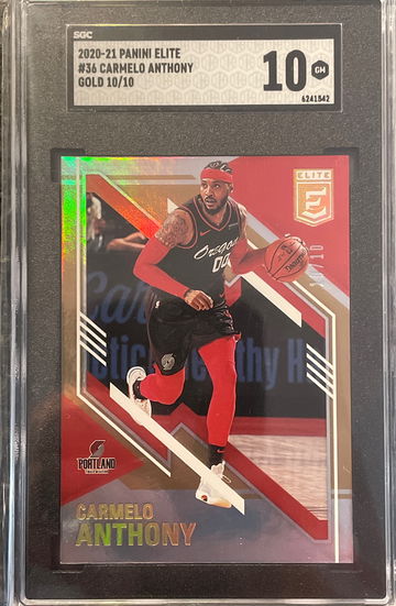 2020-21 Panini Elite Carmelo Anthony Gold 10/10 