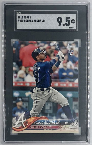 RONALD ACUNA JR. 2018 TOPPS #698 SGC 9.5 MINT+