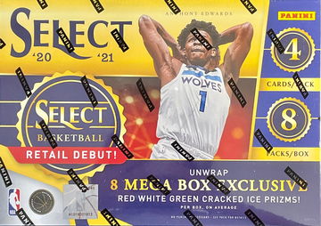  2020-2021 Panini Select NBA Basketball Mega Box