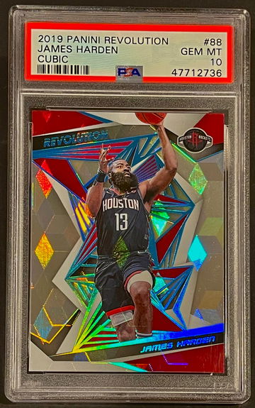 2019 James Harden Revolution Cubic /49 PSA 10