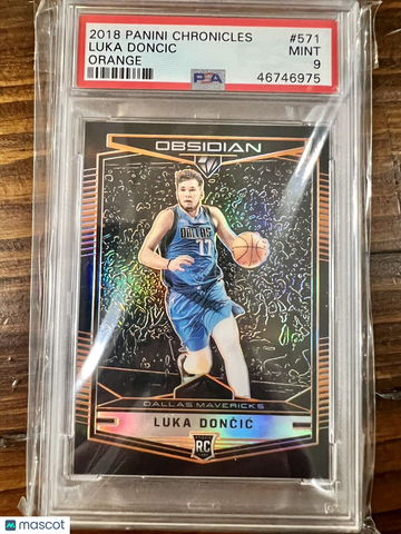 2018-19 Panini Chronicles Obsidian Luka Doncic Orange Preview /149 PSA 9