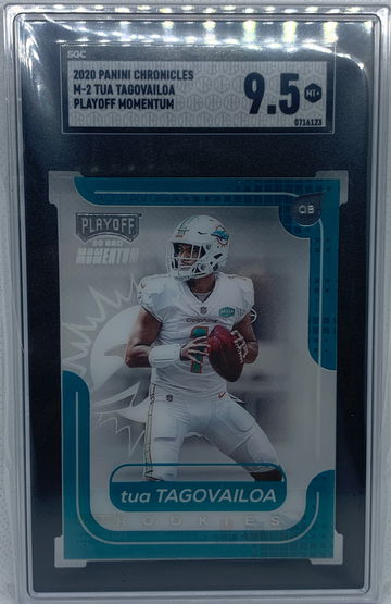 2020 Chronicles Playoff Momentum Tua Tagovailoa Rookie Card RC #M-2 SGC 9.5