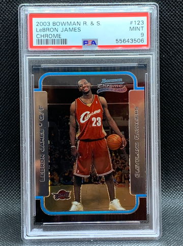 2003 Bowman Chrome Lebron James #123 PSA 9