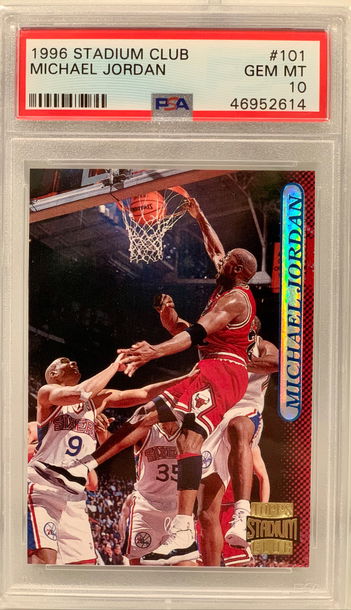1996 Topps Stadium Club Michael Jordan PSA 10 Gem Mint