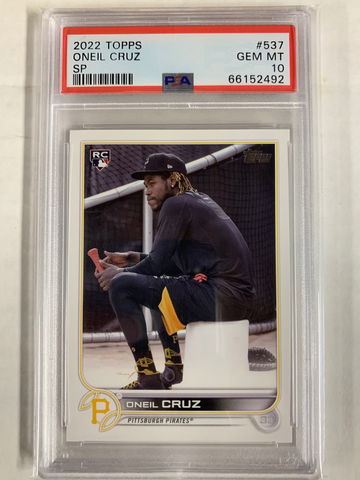 2022 Topps Series 2 ONEIL CRUZ PSA 10 Rookie  SP Image Variation 
