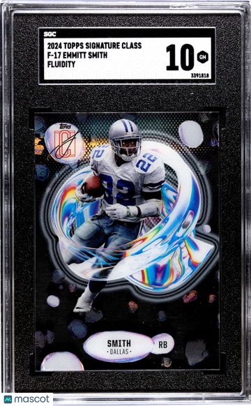 2024 Topps Signature Class Emmitt Smith #F-17 Fluidity SGC 10