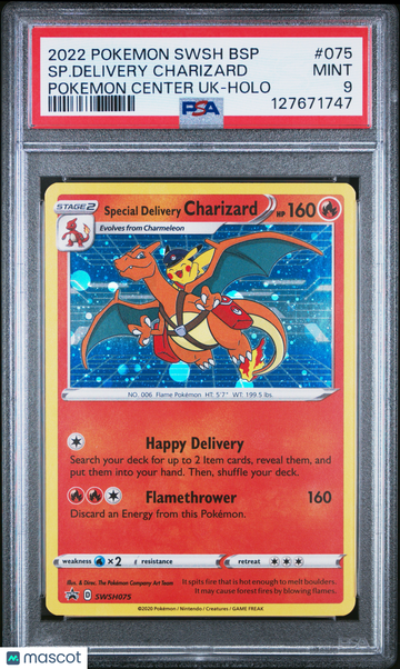 SWSH Special Delivery Charizard Holo Black Star Promo PSA 9 #075