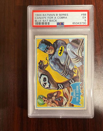 1966 Batman B Series Blue Back 6b PSA 5