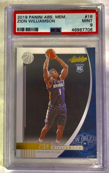 2019 Zion Williamson Absolute PSA 9