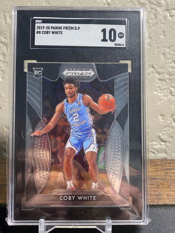 2019-20 Panini Prizm Draft Picks Coby White #8 SGC 10