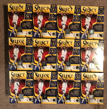 2020-21 Select Basketball Blaster Box Lot of 12