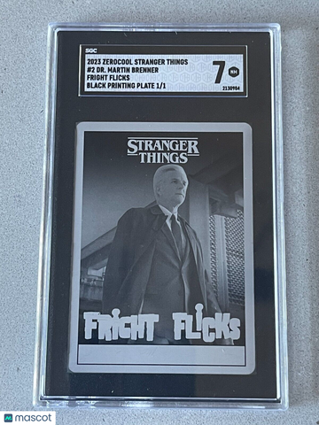 2023 Zerocool Stranger Things Fright Flicks DR. Martin Brenner Printing Plate #2 SGC 7