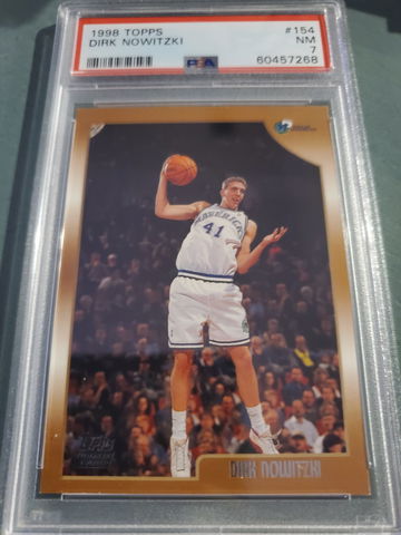 DIRK NOWITZKI 1998 TOPPS ROOKIE PSA 7