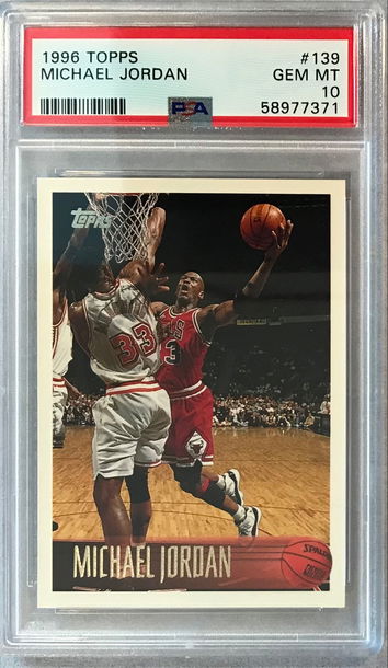 Michael Jordan 1996 Topps #139 - PSA 10 Gem Mint - Chicago Bulls