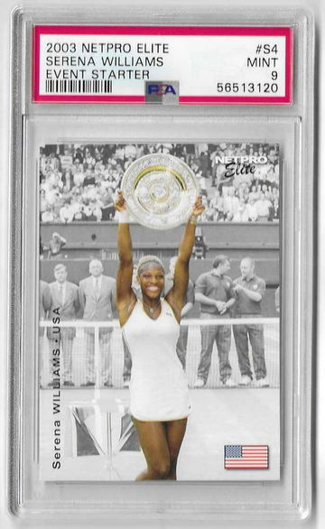 2003 Netpro Elite Serena Williams Event Starter #S4 PSA 9