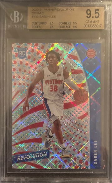 2020-21 Saben Lee Rookie RC #/100 Cosmic Panini Revolution #133 BGS 9.5