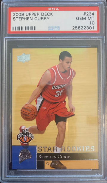 2009 Upper Deck Stephen Curry RC PSA 10