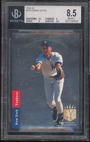 1993 sp Derek Jeter bgs 8.5 