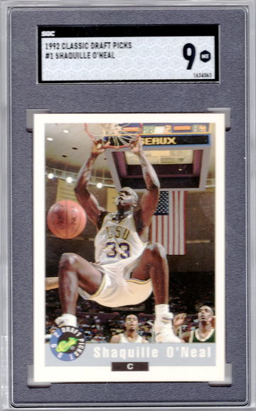 1992 Classic Draft Picks Shaquille O'Neal #1 BACK