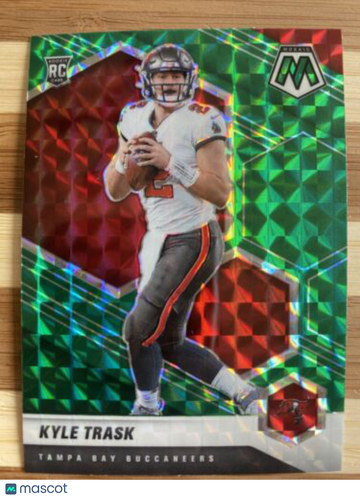 🔥2021 Panini Mosaic Kyle Trask Tampa Bay Buccaneers Green Mosaic Prizm #309 RC