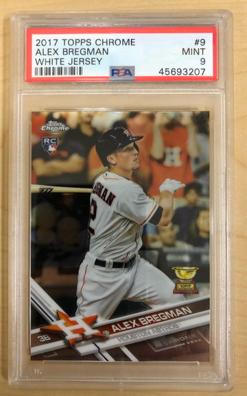 Alex Bregman - 2017 Topps Chrome #9 - White Jersey - PSA 9 Mint